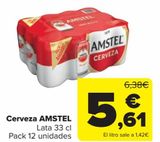 Oferta de Cerveza AMSTEL o CRUZCAMPO por 5,61€ en Carrefour