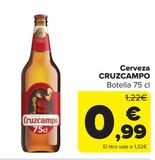 Oferta de Cerveza CRUZCAMPO  por 0,99€ en Carrefour