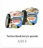 Oferta de BENGJERRY'S Strawberry Cheesecake  BENGJERRY'S cookie Dough  Tarrina Ben&Jerry's grande  4,95 €  por 4,95€ en Telepizza