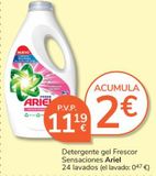 Oferta de Detergente gel Ariel por 11,19€ en Consum