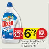 Oferta de Detergente gel Dixan por 6,79€ en Consum