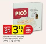 Oferta de Turrón de Alicante Pico por 3,15€ en Consum
