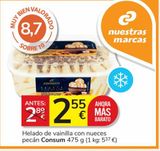 Oferta de Helado de vainilla Consum por 2,55€ en Consum
