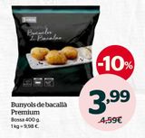 Oferta de Buñuelos de bacalao Premium por 3,99€ en La Sirena