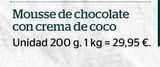 Oferta de Mousse de chocolate por 5,99€ en La Sirena