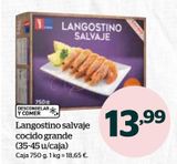 Oferta de Langostinos cocidos por 13,99€ en La Sirena