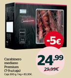 Oferta de Carabineros Premium por 24,99€ en La Sirena