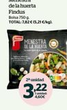 Oferta de Menestra de verduras Findus por 4,6€ en La Sirena