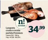 Oferta de Langosta Premium por 34,99€ en La Sirena