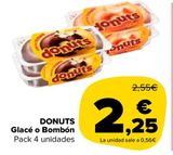 Oferta de DONUTS Glacé o Bomboón por 2,25€ en Carrefour Market