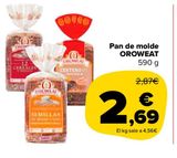 Oferta de Pan de molde OROWEAT por 2,69€ en Carrefour Market