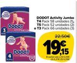 Oferta de DODOT Activity Jumbo por 19,15€ en Carrefour Market