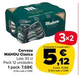 Oferta de Cerveza MAHOU Clásica por 7,68€ en Carrefour Market