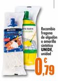 Oferta de Recambio fregona de algodón o amarilla sintética UNIDE por 0,79€ en Unide Supermercados