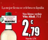 Oferta de Vino blanco verdejo Viña Albali por 2,79€ en Unide Supermercados
