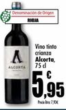 Oferta de Vino tinto crianza Alcorta por 5,95€ en Unide Supermercados