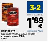 Oferta de Café molido natural Fortaleza por 2,84€ en BM Supermercados