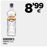 Oferta de Ginebra Gordons por 8,99€ en BM Supermercados
