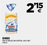 Oferta de Pan de molde Bimbo por 2,15€ en BM Supermercados