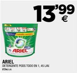 Oferta de Detergente en cápsulas Ariel por 13,99€ en BM Supermercados