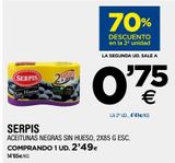 Oferta de Aceitunas negras Serpis por 2,49€ en BM Supermercados