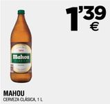 Oferta de Cerveza Mahou por 1,39€ en BM Supermercados