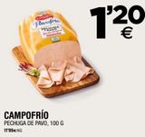 Oferta de Pechuga de pavo Campofrío por 1,2€ en BM Supermercados