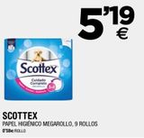 Oferta de Papel higiénico Scottex por 5,19€ en BM Supermercados
