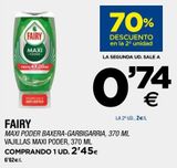 Oferta de Detergente lavavajillas Fairy por 2,45€ en BM Supermercados