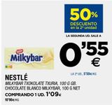 Oferta de Chocolate blanco Nestlé por 1,09€ en BM Supermercados