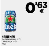 Oferta de Cerveza sin alcohol Heineken por 0,63€ en BM Supermercados