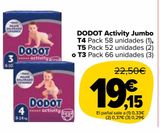 Oferta de Dodot Activity Jumbo por 19,15€ en Carrefour Market