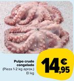 Oferta de Pulpo crudo congelado por 14,95€ en Carrefour Market