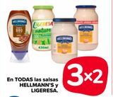 Oferta de En todas las salsas Hellmann's y Ligeresa en Carrefour Market