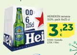 Oferta de HEINEKEN cerveza 0,0% por 3,23€ en HiperDino