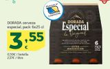Oferta de DORARA cerveza especial pack 6x25 cl por 3,55€ en HiperDino