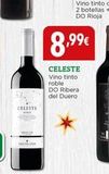 Oferta de CELESTE  W  8,99€  CELESTE Vino tinto roble  DO Ribera del Duero  en Hiber