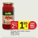 Oferta de Tomate frito Solís por 1,89€ en Consum