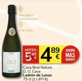 Oferta de Cava brut nature por 4,89€ en Consum