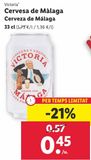 Oferta de Cerveza victoria por 0,45€ en Lidl