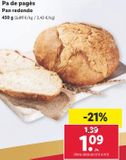 Oferta de Pan por 1,09€ en Lidl