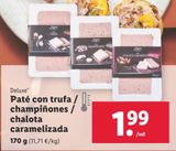 Oferta de Paté Deluxe por 1,99€ en Lidl