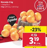 Oferta de Naranjas por 3,19€ en Lidl