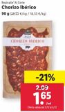 Oferta de Chorizo ibérico de cebo por 1,65€ en Lidl