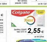 Oferta de Denico COLGATE total 2x75 ml  Total  2 TUBOS  ORIGINAL  2,55€  con Nk: 3,09 €  en Cash Ifa
