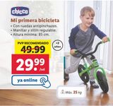 Oferta de Bicicleta infantil Chicco por 29,99€ en Lidl