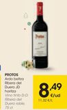 Oferta de PROTOS Vino tinto D.O. Ribera del Duero roble 0,75 L por 8,49€ en Eroski