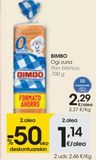 Oferta de BIMBO Pan blanco 700 g por 2,29€ en Eroski