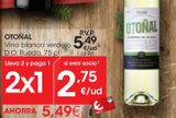 Oferta de OTOÑAL Vino blanco verdejo D.O. Rueda 0,75 L por 5,49€ en Eroski