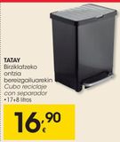 Oferta de TATAY Cubo reciclaje  por 16,9€ en Eroski